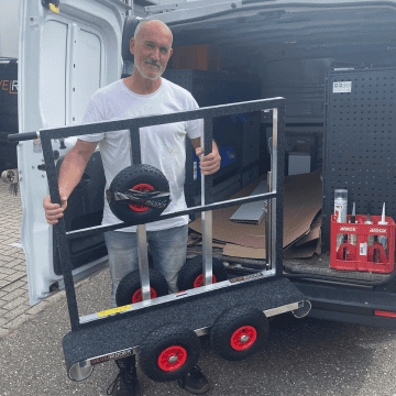 Glaskar Glaswagen Plattenwagen Glass Cart 250 kg 1